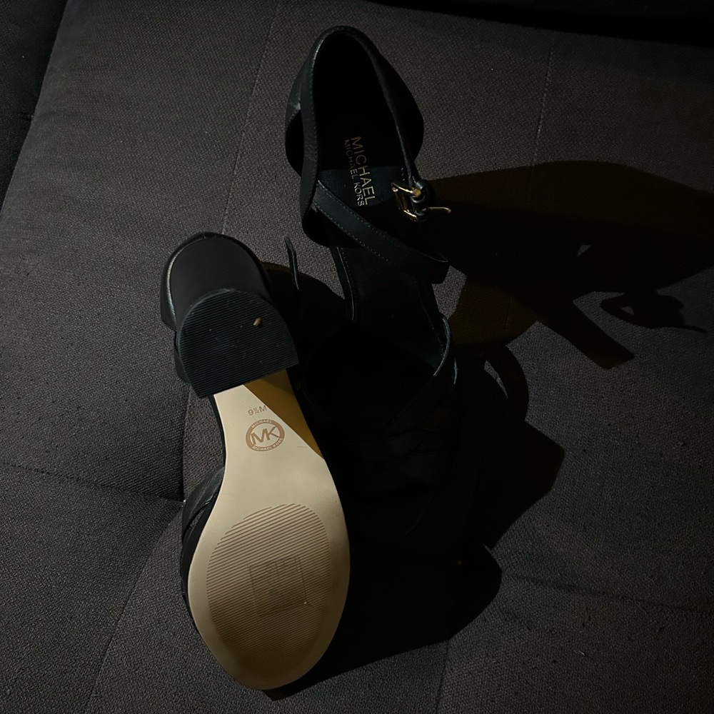 Michael Kors Black Strappy Heels - Picture 3 of 3